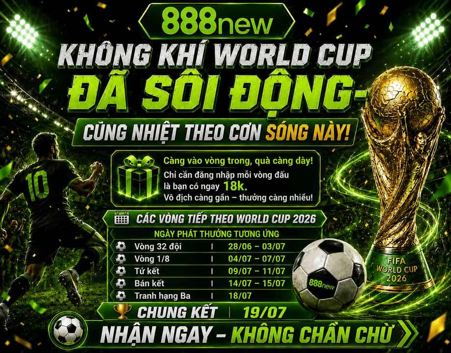 888new khuyến mãi world cup